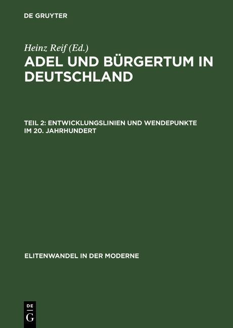 Entwicklungslinien und Wendepunkte im 20. Jahrhundert - 