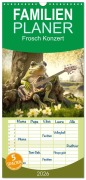 Familienplaner 2026 - Frosch Konzert mit 5 Spalten (Wandkalender, 21 x 45 cm) CALVENDO - Daniel Rohr