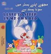 Cover-Bild zum Titel 'I Love to Sleep in My Own Bed (Urdu English Bilingual Children's Book)' von 'Shelley Admont, Kidkiddos Books'