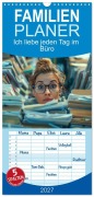 Cover-Bild zum Titel 'Familienplaner 2027 - Ich liebe jeden Tag im Büro mit 5 Spalten (Wandkalender, 21 x 45 cm) CALVENDO' von 'Kerstin Waurick'