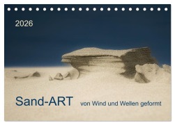 Cover-Bild zum Titel 'Sand-ART, von Wind und Wellen geformt (Tischkalender 2026 DIN A5 quer), CALVENDO Monatskalender' von 'Kirstin Grühn-Stauber'