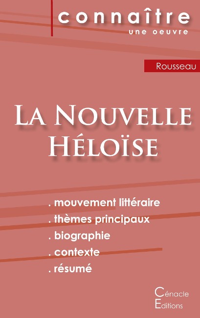 Fiche de lecture La Nouvelle Héloïse de Jean-Jacques Rousseau (Analyse littéraire de référence et résumé complet) - Jean-Jacques Rousseau