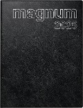 rido/idé 7027042905 Buchkalender Modell magnum (2025)| 2 Seiten = 1 Woche| 183 × 240 mm| 144 Seiten| Schaumfolien-Einband Catana| schwarz - 