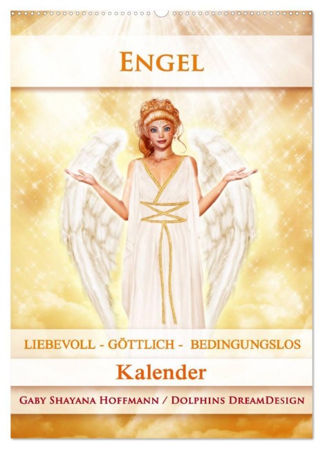 Engel - Kalender (Wandkalender 2026 DIN A2 hoch), CALVENDO Monatskalender - Gaby Shayana Hoffmann