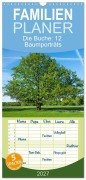 Cover-Bild zum Titel 'Familienplaner 2027 - Die Buche: 12 Baumporträts mit 5 Spalten (Wandkalender, 21 x 45 cm) CALVENDO' von 'Tatjana Balzer'