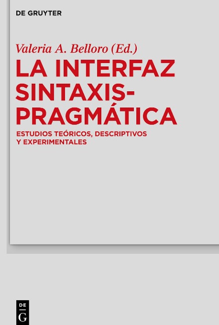 La Interfaz Sintaxis-Pragmática - 