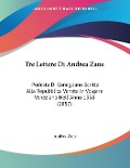 Tre Lettere Di Andrea Zane - Andrea Zane