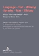 Cover-Bild zum Titel 'Language - Text - 'Bildung'- Sprache - Text - Bildung' von ''