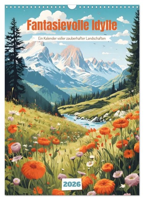 Fantasievolle Idylle (Wandkalender 2026 DIN A3 hoch), CALVENDO Monatskalender - Julia Roder