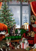 Cover-Bild zum Titel 'A4-Wand-Adventskalender - Katzen am Fenster' von ''