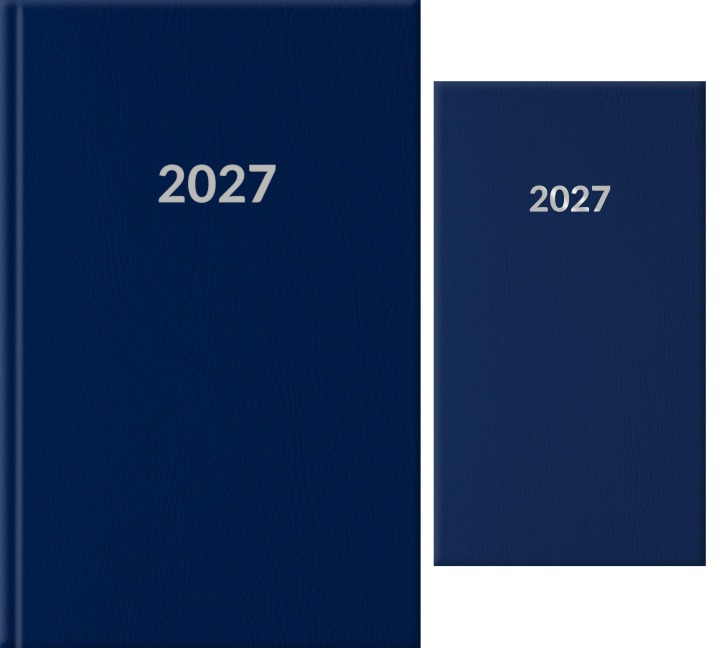 Buchkalender-Set: Buchkalender & Wochenplaner 2027 Blau - 