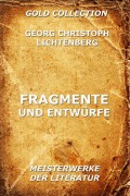 Cover-Bild zum Titel 'Fragmente und Entwürfe' von 'Georg Christoph Lichtenberg'