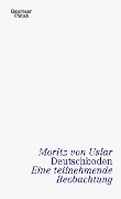 Cover-Bild zum Titel 'Deutschboden' von 'Moritz von Uslar'