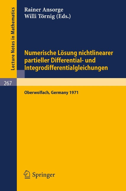 Numerische Lösung nichtlinearer partieller Differential- und Integrodifferentialgleichungen - 