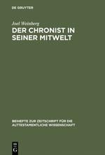 Der Chronist in seiner Mitwelt - Joel Weinberg