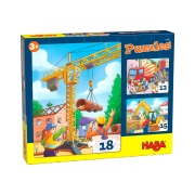 Cover-Bild zum Titel 'Puzzles Baustellenfahrzeuge' von ''