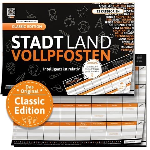 DENKRIESEN - STADT LAND VOLLPFOSTEN® - CLASSIC EDITION - "Intelligenz ist relativ." - A4 - Denis Görz, Ricardo Barreto