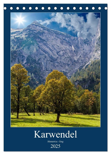 Karwendel - Hinterriss-Eng (Tischkalender 2025 DIN A5 hoch), CALVENDO Monatskalender - Horst Eisele