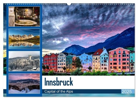 Innsbruck - Capital of the Alps (Wandkalender 2025 DIN A2 quer), CALVENDO Monatskalender - Danijel Jovanovic