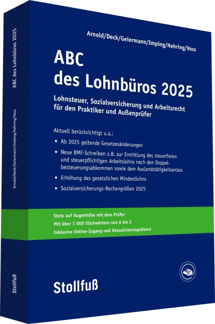 ABC des Lohnbüros 2025 - Andreas Imping, Holm Geiermann, Wolfgang Deck, Rainer Voss, Andreas Arnold