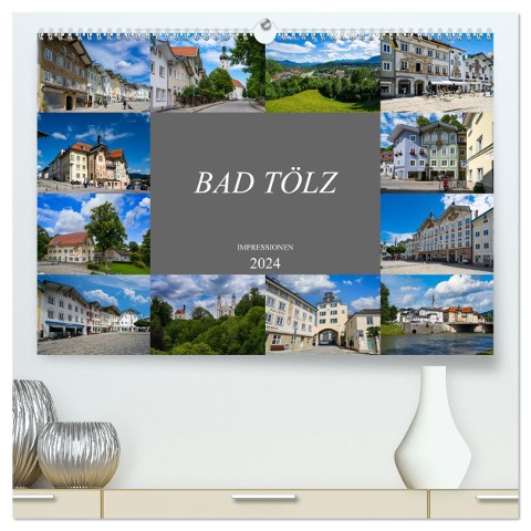 Bad Tölz Impressionen (hochwertiger Premium Wandkalender 2024 DIN A2 quer), Kunstdruck in Hochglanz - Dirk Meutzner