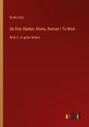 Cover-Bild zum Titel 'De Drie Steden; Rome, Roman I To Bind' von 'Émile Zola'