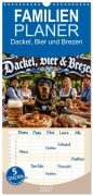 Cover-Bild zum Titel 'Familienplaner 2027 - Dackel, Bier und Brezen mit 5 Spalten (Wandkalender, 21 x 45 cm) CALVENDO' von 'Ognjen Simic'