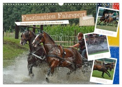 Cover-Bild zum Titel 'Faszination Fahrsport - Zweispänner im Galopp durch den Parcour (Wandkalender 2026 DIN A3 quer), CALVENDO Monatskalender' von 'Claudia Kleemann'