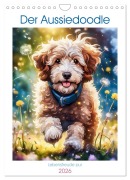 Cover-Bild zum Titel 'Der Aussiedoodle - Lebensfreude pur (Wandkalender 2026 DIN A4 hoch), CALVENDO Monatskalender' von 'Angelika Beuck'