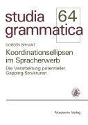Cover-Bild zum Titel 'Koordinationsellipsen im Spracherwerb' von 'Doreen Bryant'