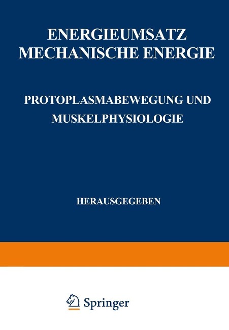 Energieumsatz - F. Alverdes, F. Jamin, H. Jost, F. Kramer, F. Külz