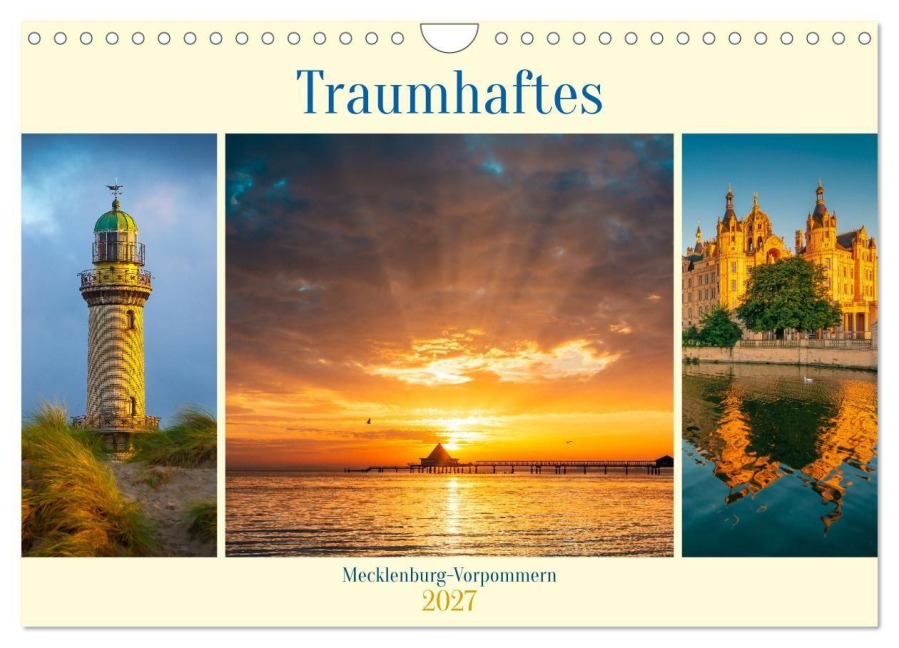Traumhaftes Mecklenburg-Vorpommern (Wandkalender 2027 DIN A4 quer), CALVENDO Monatskalender - Martin Wasilewski