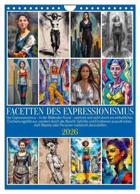 Facetten des Expressionismus (Wandkalender 2026 DIN A4 hoch), CALVENDO Monatskalender - Werner Braun