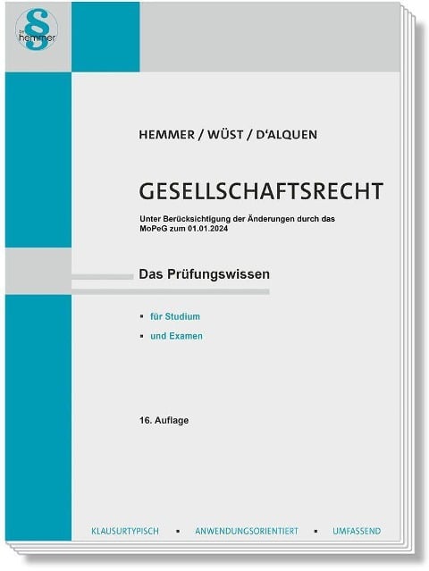 Gesellschaftsrecht - Karl-Edmund Hemmer, Achim Wüst, Clemens D'Alquen