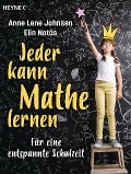 Cover-Bild zum Titel 'Jeder kann Mathe lernen' von 'Anne Lene Johnsen, Elin Natås'