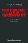 Cover-Bild zum Titel 'Deutschrap als Lyrik der Gegenwart' von ''