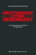 Cover-Bild zum Titel 'Deutschrap als Lyrik der Gegenwart' von ''