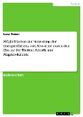 Cover-Bild zum Titel 'Möglichkeiten zur Steigerung der Energieeffizienz von Abwärme durch den Einsatz der Thermoelektrik und Magnetokalorik' von 'Luca Reiser'