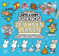 Cover-Bild zum Titel 'Cute & Cozy Friends - Zeichnen lernen' von 'Lucy Quinn'
