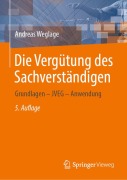 Cover-Bild zum Titel 'Die Vergütung des Sachverständigen' von 'Andreas Weglage'