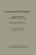 Cover-Bild zum Titel 'Untersuchungen über Urikolyse' von 'Heinz Bork'