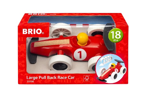 30308 BRIO Großer Rennwagen mit Rückziehmotor - Zurückziehen und los geht's! - Empfohlen für Kleinkinder ab 18 Monaten - 