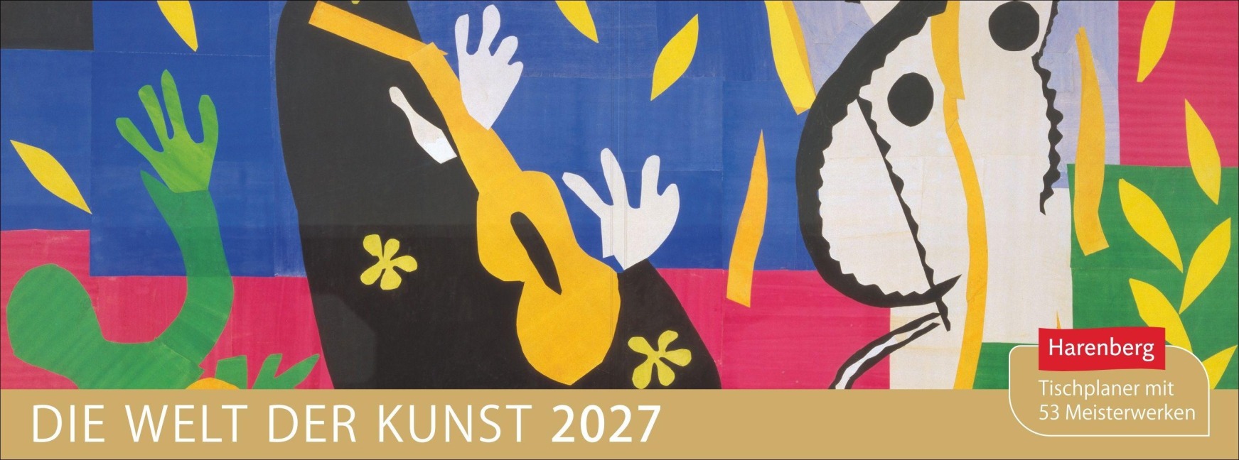 Die Welt der Kunst Premium-Tischplaner 2027 - Wochenkalender mit 53 Meisterwerken - 