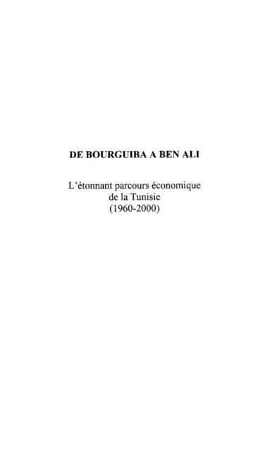De Bourguiba a Ben Ali - Wilmots Andre