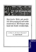 Cover-Bild zum Titel 'Magische Kräfte in uns' von 'Hans Arnold'
