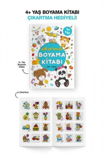 Cikartmali Boyama Kitabi;Cek - Kopar 4 Yas - Kolektif