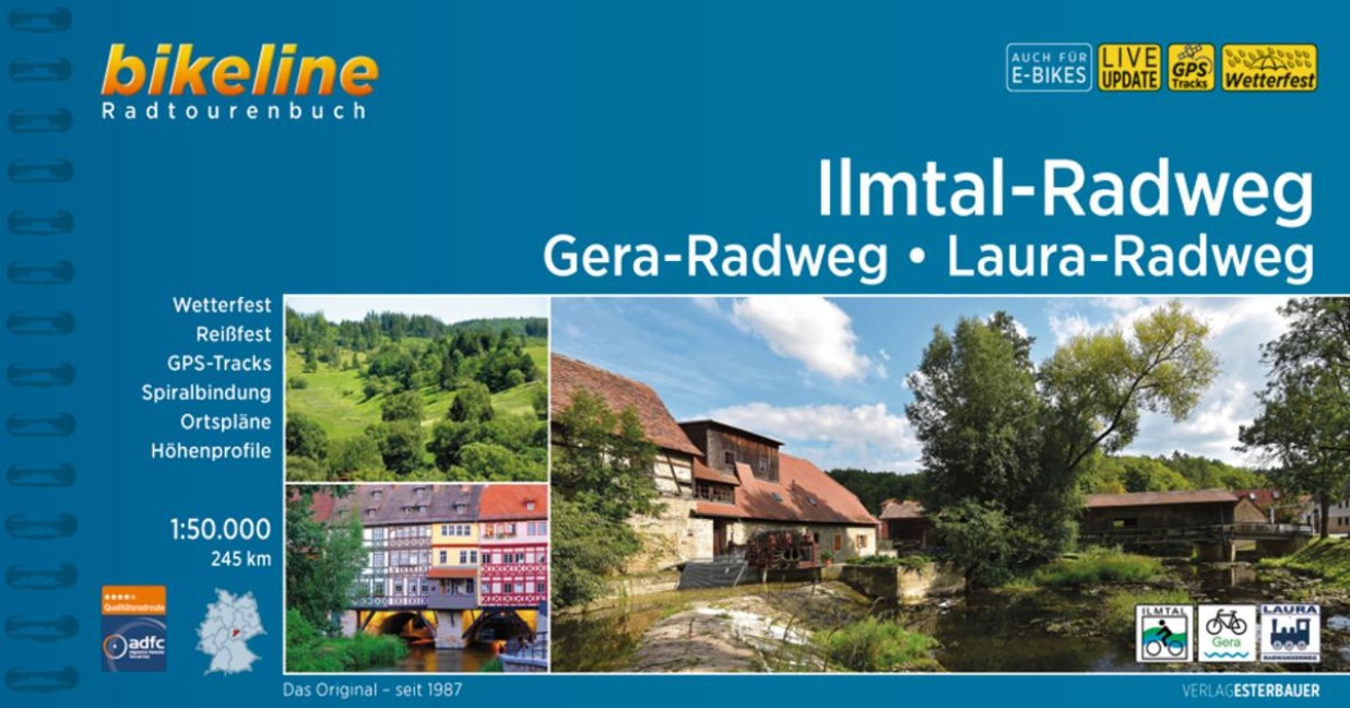 Ilmtal-Radweg . Gera-Radweg . Laura-Radweg - 