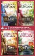 Cover-Bild zum Titel 'Die Waldfriede Saga Band: Sternstunde, Leuchtfeuer, Sturmtage, Wunderzeit (4in1 Bundle) -' von 'Corina Bomann'