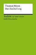 Erläuterungen und Dokumente zu Thomas Mann: Der Zauberberg - Daniela Langer