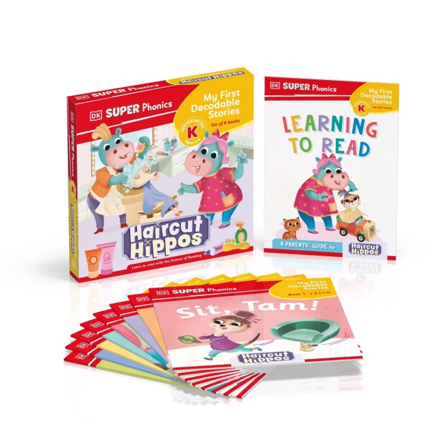 DK Super Phonics My First Decodable Stories Haircut Hippos - Dk